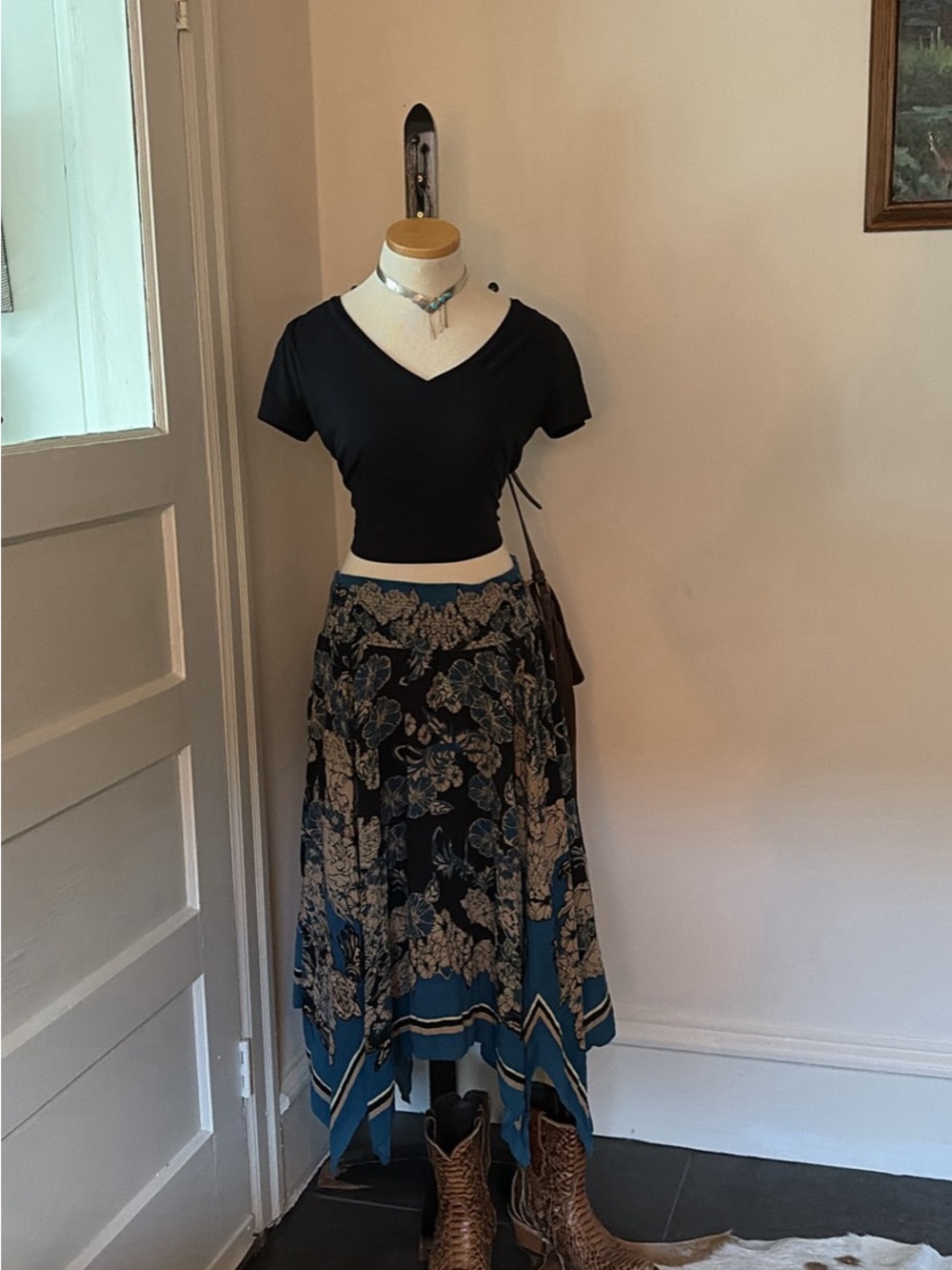 90s handkerchief skirt - Picture 2 of 3